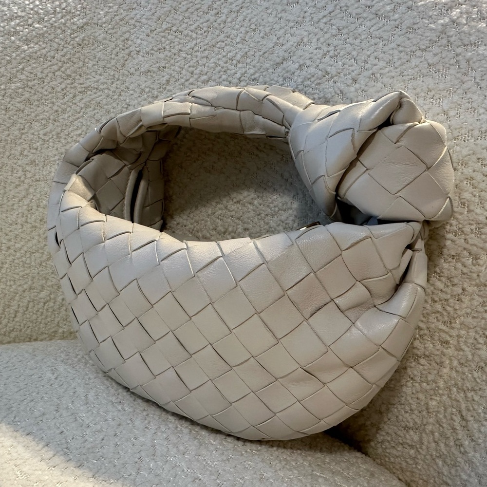 Bottega Veneta Chalk White Woven Bag